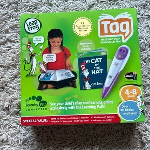 LeapFrog Tag Reading System Purple Stylus Pen with 5 Activity Books